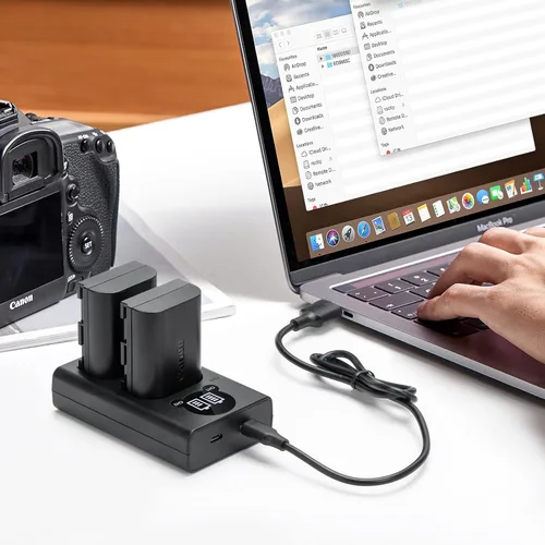 Miniatura 5 de Kimaru Cargador de batería EN-EL15 EN-EL15a EN-EL15b EN-EL15c EN-EL15c MH-25 con indicador LED para Nikon Z5 Z6 Z6II Z7 Z7II D780 D850 D7500 D500