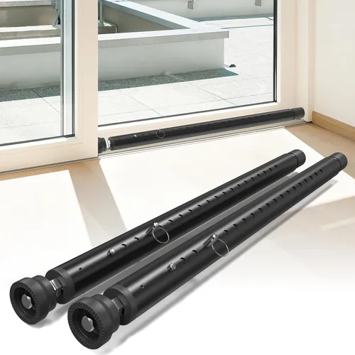 Miniatura 11 de WooFog Barra de Seguridad para Puerta Corrediza, Barras de Seguridad para Ventanas Interiores, Barra de Cierre Ajustable de 17-50 Pulgadas