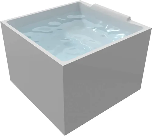 Miniatura 2 de HEATGENE Bañera de acrílico independiente de 39 pulgadas, bañera de remojo contemporánea, fácil de instalar, con certificación UPC, drenaje cromado