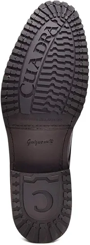 Miniatura 6 de Cuadra Botas para hombre en piel auténtica de rayas con cremallera negra, Negro
