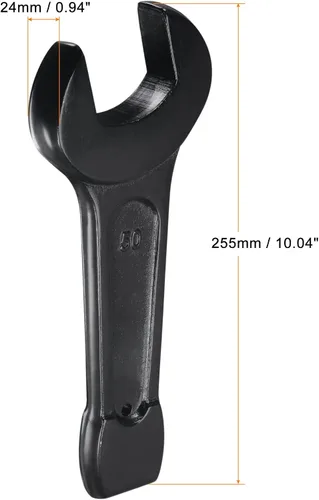 Miniatura 2 de uxcell Llave de golpe de extremo abierto de 1.969 in, herramienta de mano de llave de cabeza única de acero de alta resistencia