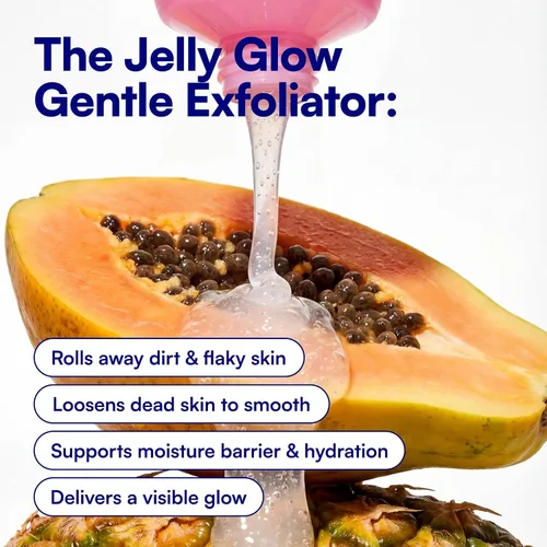 Miniatura 5 de Bliss Jelly Glow Peel™ - Limpiador y exfoliante suave no abrasivo con enzimas de frutas - 4 onzas - Nutre e hidrata la piel - Limpia, vegana y libre