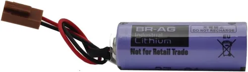 Miniatura 2 de RUNAAJA BR-AG - Batería de litio no recargable de 3 V, 1800 mAh, repuesto para batería BR-AG con enchufe marrón