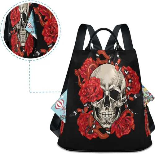 Miniatura 4 de ALAZA Mochila antirrobo para mujer, bolso de moda para hombro, multicolor (Multicolor16), Viajar