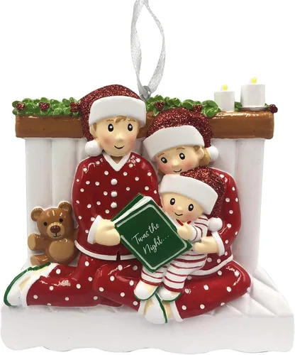 Miniatura 2 de Adorno de Navidad familiar 2025 – Adorno personalizado para familias – Adorno familiar personalizado – Regalo de recuerdo decorativo para árbol