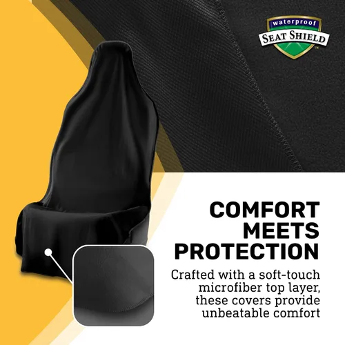 Miniatura 5 de UltraSport Protector de Asiento de Coche Impermeable con Toalla, Ajuste Universal, Protector de Asiento Delantero Antisudor y Antiolor, Secado