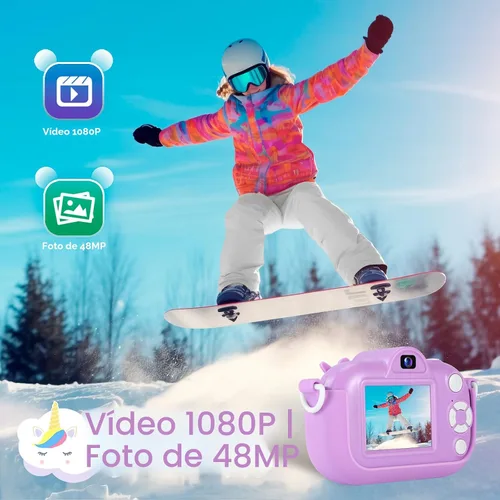 Miniatura 6 de MAVOKIS Cámara digital para niños de 3 a 8 años, cámara 1080P para niños con tarjeta SD de 32 GB, juguetes para niñas de 6 a 9 años, regalos