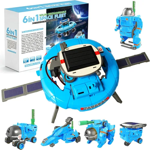6-in-1 Solar Robot Building Kit for Boys Aged 8-13, Educational Robotic Toys for Kids, Science Kits STEM Toys Birthday Gifts for 8 9 10 11 12 Years
