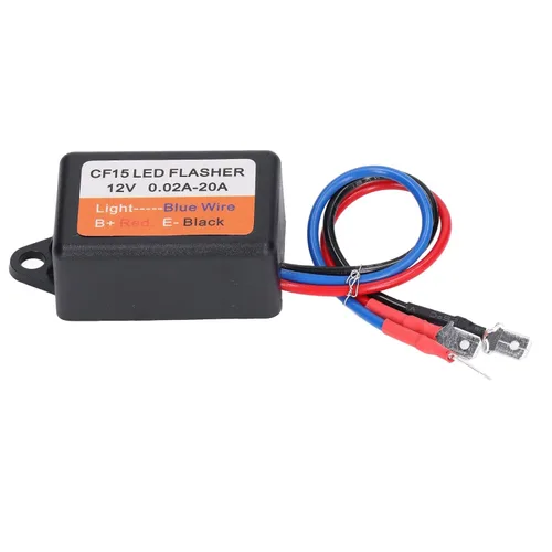Miniatura 3 de Controlador estroboscópico, controlador estroboscópico de flash 12 V auto módulo intermitente 0.02‑20A LED Módulo de luz de giro 45 75 veces por