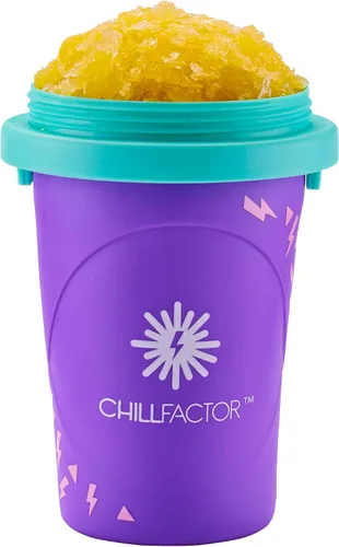 Miniatura 3 de Chill Factor Color Shock Slushy Power Purple - Maker Juguete de cocina exprimidor de granizado reutilizable