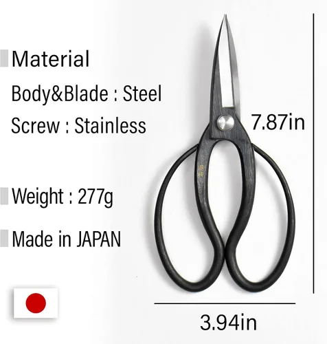 Miniatura 7 de YAMASAN KYOTO UJI Tijeras japonesas Suiryu Bonsái – Tijeras de podar tradicionales Hasami, herramientas japonesas de jardín de bonsái, fabricadas