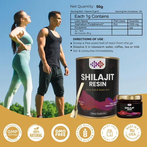 Miniatura 8 de Resina Shilajit pura, con ácido fúlvico y más de 87 oligominerales extraídos del Himalaya, suplemento de energía natural, resistencia y vitalidad