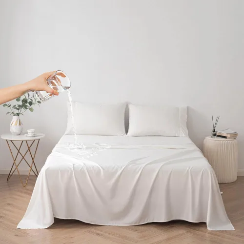 Miniatura 11 de Funda de cama impermeable para perros y gatos, resistente al pelo de las mascotas, funda protectora para cama con tela fina 100% impermeable