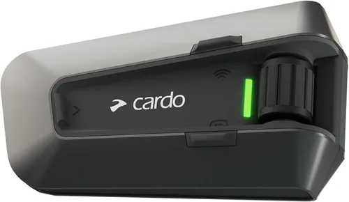 Cardo PACKTALK Edge - Auriculares de comunicación Bluetooth para motocicleta con intercomunicador - Paquete individual & kit de casco unisex adulto