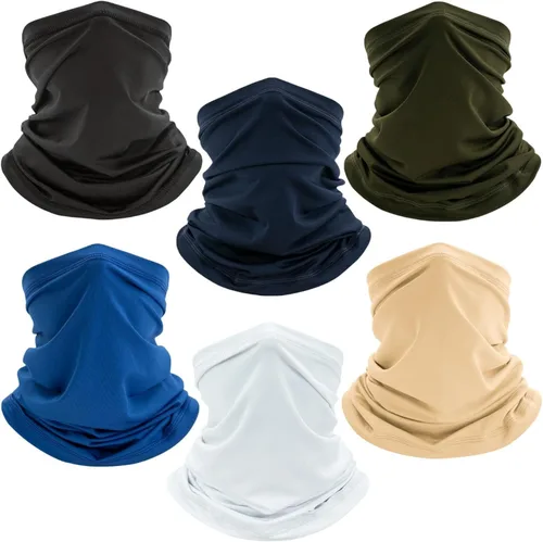 Miniatura 9 de Máscara facial con polaina para el cuello: bufanda Gator Pasamontañas transpirable Cubierta de enfriamiento Máscaras para hombres y mujeres