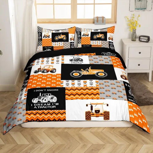 Miniatura 17 de Feelyou Race Car Duvet Cover Twin Size Boys Girls Speed Sports Car Bedding Set Breathable Soft Racing Comforter Cover 2Pcs Black White Checked