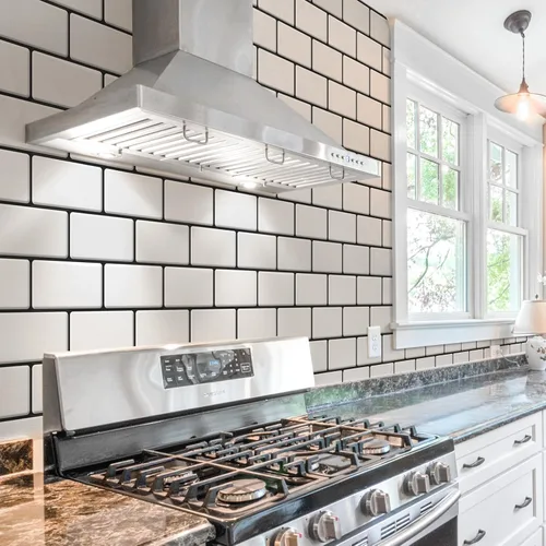 Miniatura 7 de Art3d Peel and Stick Backsplash, 10 unidades de azulejos de metro adhesivos y pegables engrosados, azulejos de cerámica sintética para cocina, baño