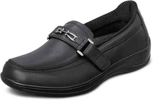 Orthofeet - Alivio del dolor de pies y talón, ancho extendido, mejor fascitis plantar, ortopédica, diabética para mujer, Chelsea
