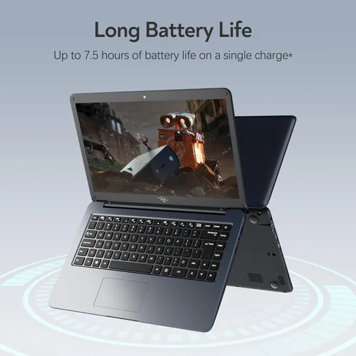 Miniatura 6 de Itel Celeron N4000 - Computadora portátil de 14 pulgadas (doble núcleo), gráficos UHD 600, 4 GB de RAM 256 GB SSD, pantalla HD de 14 pulgadas, ultra