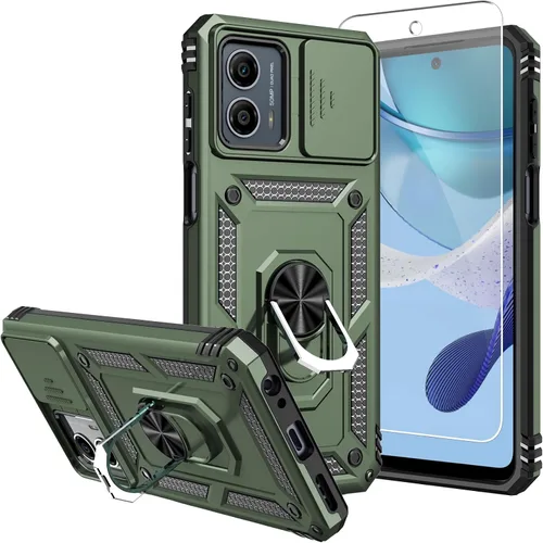 Miniatura 17 de Funda para Moto G 5G 2023, [No para la versión 2022] con protectores de pantalla y cubierta de cámara, [Grado militar] cubierta probada contra