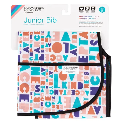 Miniatura 6 de Bumkins - Babero de manga corta para niña o niño, para niños pequeños de 1 a 3 años, tamaño grande, esencial imprescindible para niños pequeños, A5