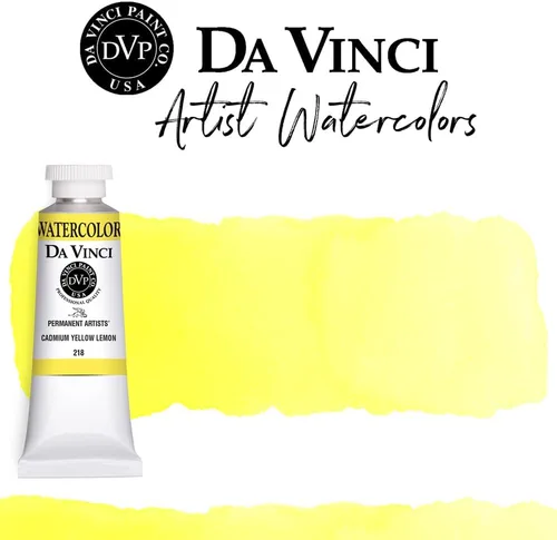 Miniatura 225 de DA VINCI PAINTS Pintura Acuarela Profesional para Artistas, Alizarin Crimson (Quinacridone), 37ml Índigo