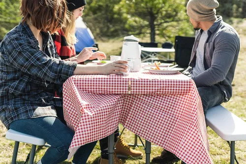 Miniatura 4 de Stansport Paquete combinado de manteles de picnic con abrazaderas