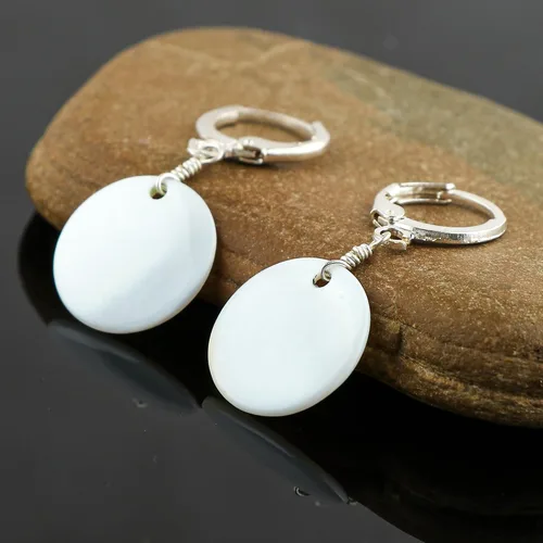 Miniatura 14 de Aretes de aro de cristal afganita natural Piedras afganas de alto grado Aretes chapados en plata Gota lisa Joyas de piedras preciosas hechas