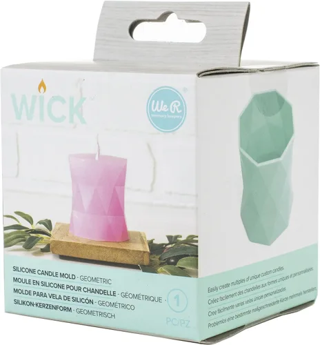 Miniatura 5 de We R Wick - Molde de silicona 3D con forma geométrica para hacer velas, hacer jabón y manualidades de resina, 3 x 3 x 3 pulgadas