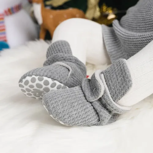 Miniatura 144 de Sawimlgy - Botines de algodón antideslizantes para recién nacido, con agarre, para cuna o para el invierno