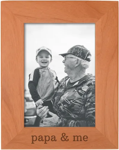 Miniatura 21 de Personalized Gifts Grandpa Gift Grandpa and Me Grandchild - Marco de fotos de madera natural grabado de 4 x 6 pulgadas, diseño de paisaje