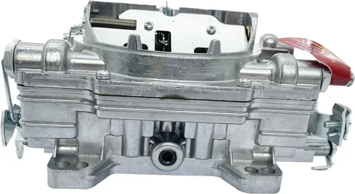 1805 - Repuesto de carburador de 4 barriles para carburador Thunder AVS 650 CFM con acabado satinado, orificio cuadrado (estrangulador manual)