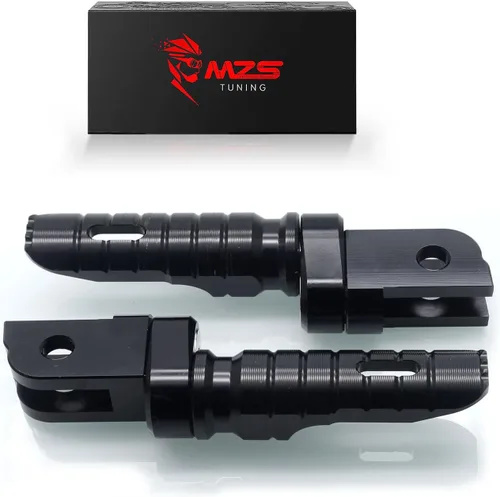 Miniatura 10 de MZS Estriberas de motocicleta compatibles con ZX4R ZX4RR ZX25R EX 400 Z400 2018-2025, estriberas delanteras ajustables para pedal, color negro CNC