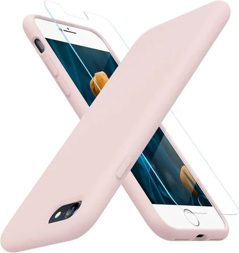 Miniatura 276 de Miracase Funda diseñada para iPhone 13, con protector de pantalla de vidrio templado, forro de microfibra suave antiarañazos, funda de goma