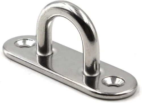 Miniatura 2 de M5 - Gancho de techo para placa de ojo de acero inoxidable 304, resistente para colgar (paquete de 6, tornillos incluidos)