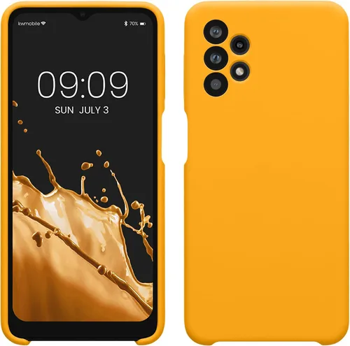 Miniatura 21 de kwmobile Funda compatible con Samsung Galaxy A32 5G - Funda de silicona TPU con acabado suave - Rosa impresionante