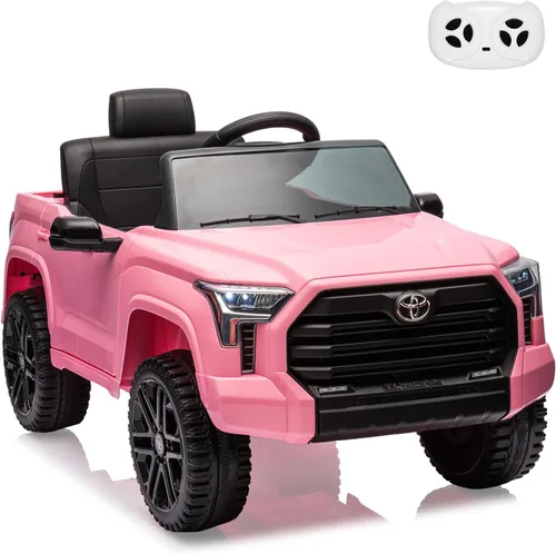Miniatura 11 de Camión de Juguete, Toyota Tundra con Licencia de 12V Camión de Juguete con Control Remoto, Auto Eléctrico a Batería con Ruedas Resistentes al