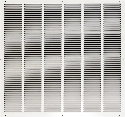 Miniatura 75 de HVAC Premium 30' x 10' [Abertura de conducto] Rejilla de aire de retorno de acero estampado plano - Pared lateral y techo - Cubierta de conducto