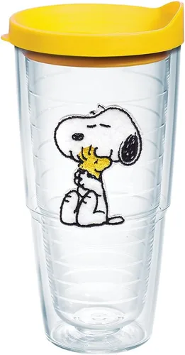 Tervis Peanuts Best Buddies Collection Snoopy Woodstock House - Vaso aislado de doble pared fabricado en Estados Unidos, mantiene las bebidas frías