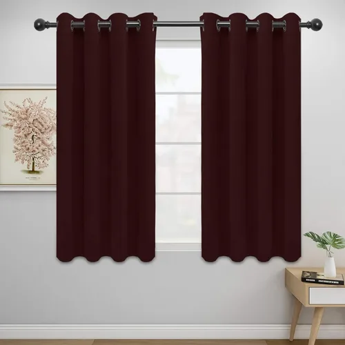 Miniatura 27 de Easy-Going - Cortinas opacas para dormitorio, aislamiento térmico sólido con ojales, cortinas de ventana para reducción de ruido, cortinas