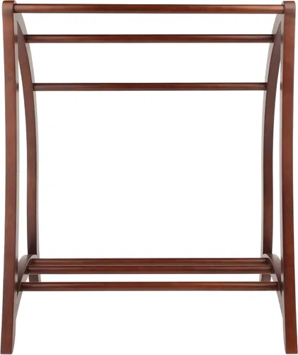 Miniatura 4 de Winsome Wood – Estantería para colchas con 3 estantes, nogal antiguo (94036)