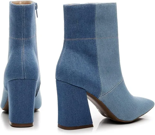 Miniatura 5 de Bliss - Botines cómodos de tacón grueso para mujer, estilo Chelsea