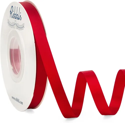 Miniatura 129 de Ribbli - Cinta de satén de doble cara dorada, 1 pulgada x 25 yardas, uso para ramo de lazos, envoltura de regalos, decoración de boda Dorado