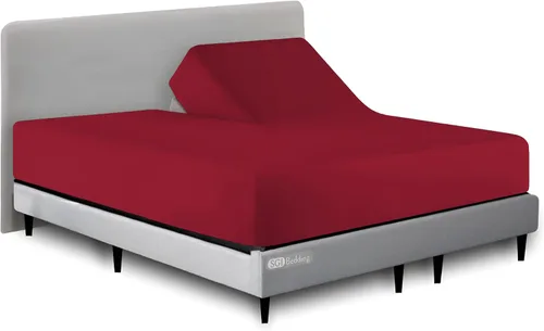 Miniatura 10 de SGI bedding Sábana bajera ajustable Queen Split Top de 28 pulgadas con cabezal flexible SOLO 100% algodón egipcio 1000 hilos Sábana bajera Flex Top