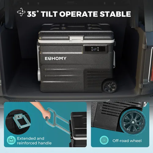 Miniatura 7 de Euhomy - Refrigerador de 12 voltios, 59QT (55L), control de aplicación de refrigerador de 12V, enfriador eléctrico de 12/24V CC 110-240V CA