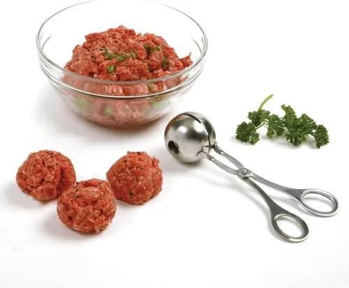 Miniatura 2 de Norpro 155 mini meatballer de acero inoxidable, Silver, Plateado