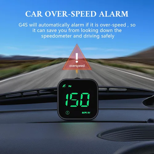 Miniatura 4 de wiiyii G4S Velocímetro Digital GPS, Nueva Pantalla HUD para Automóvil con Velocidad Digital en MPH KPH, Universal para Autos Camiones Automóviles