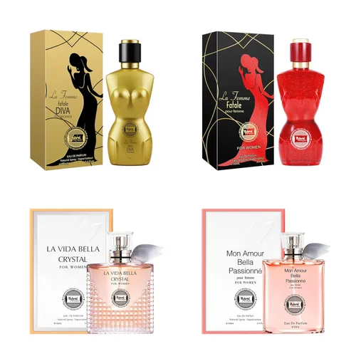 Miniatura 13 de Hybrid & Company Mujer 4 unids Belleza Rosa Cambio París Mujeres Romántico Pour Femme Perfume Natural Spray Fresco Fragancia
