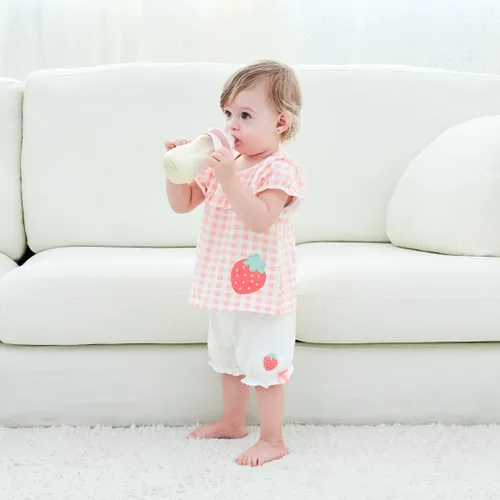 Miniatura 2 de Botellas para bebé Oberni, botellas de leche para niños con pajita con peso y asa antideslizante, tamaño + flujo rápido variable, 12+ meses, sin