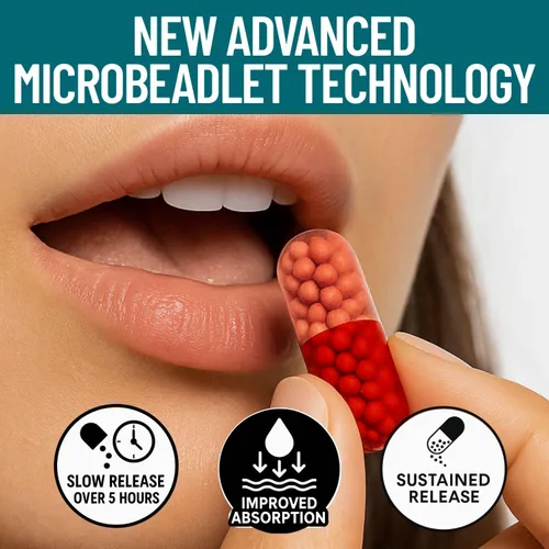 Miniatura 6 de Plus B 11 en 1 Beadlet Capsule – Complejo B completo con B1, B2, B3, B5, B6, B7, B9, B12 – Liberación cronometrada para energía, vitalidad, cerebro